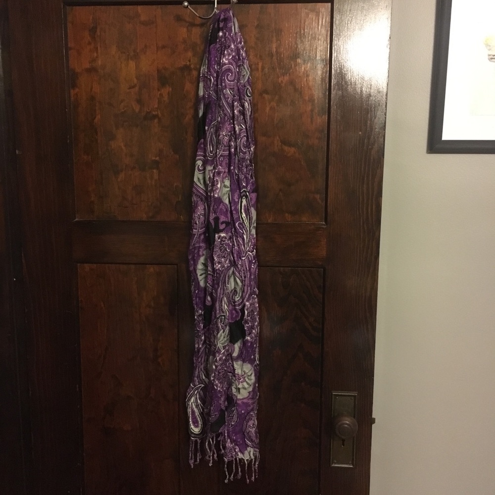 Paisley Purple Scarf